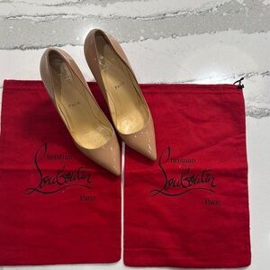 Christian Louboutin Nude Patent Leather Heels